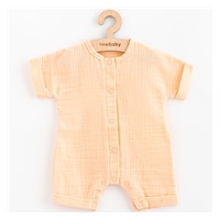 Kojenecký letní mušelínový overal New Baby Leny peach