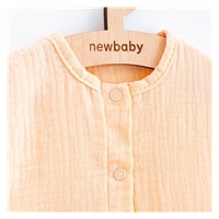 Kojenecký letní mušelínový overal New Baby Leny peach