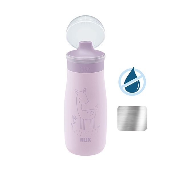 Dětská láhev NUK Mini-Me Sip nerez 300 ml purple