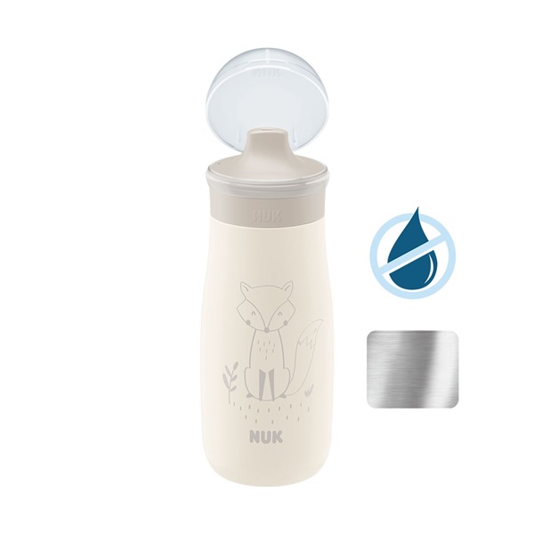 Dětská láhev NUK Mini-Me Sip nerez 300 ml beige