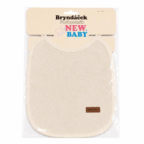 Dětský froté bryndák podšitý PVC New Baby béžový