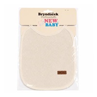 Dětský froté bryndák podšitý PVC New Baby béžový