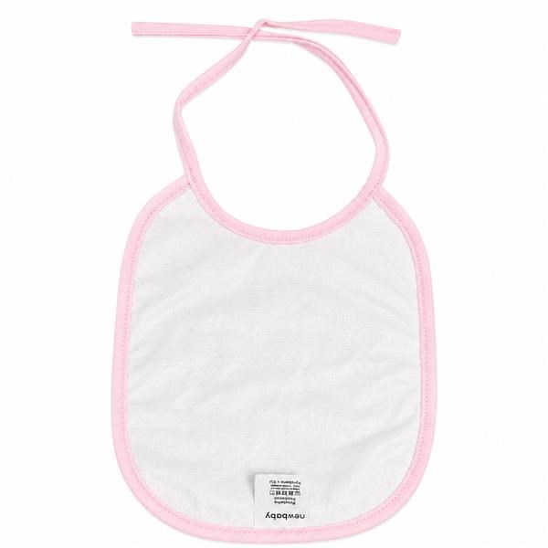 Dětský froté bryndák podšitý PVC New Baby růžový