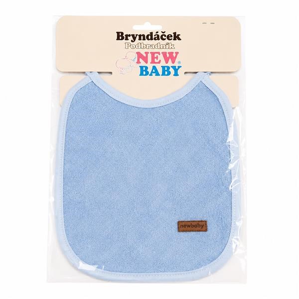Dětský froté bryndák podšitý PVC New Baby modrý
