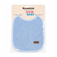 Dětský froté bryndák podšitý PVC New Baby modrý