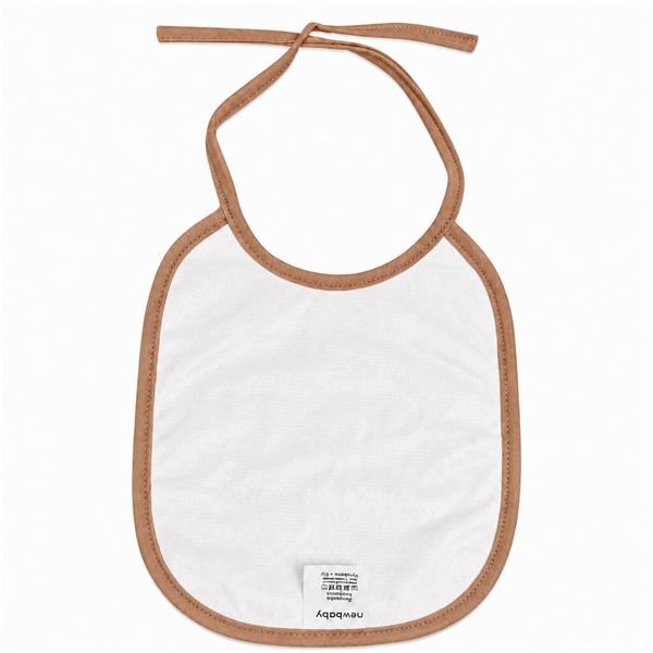 Dětský froté bryndák podšitý PVC New Baby hnědý