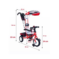Dětská tříkolka Toyz Derby red
