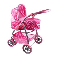 Multifunkční kočárek pro panenky PlayTo Jasmínka světle růžový