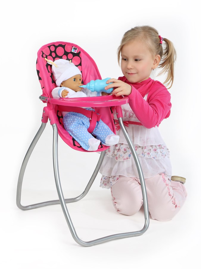 Jídelní židlička a houpačka 2v1 pro panenky PlayTo Isabella - 2