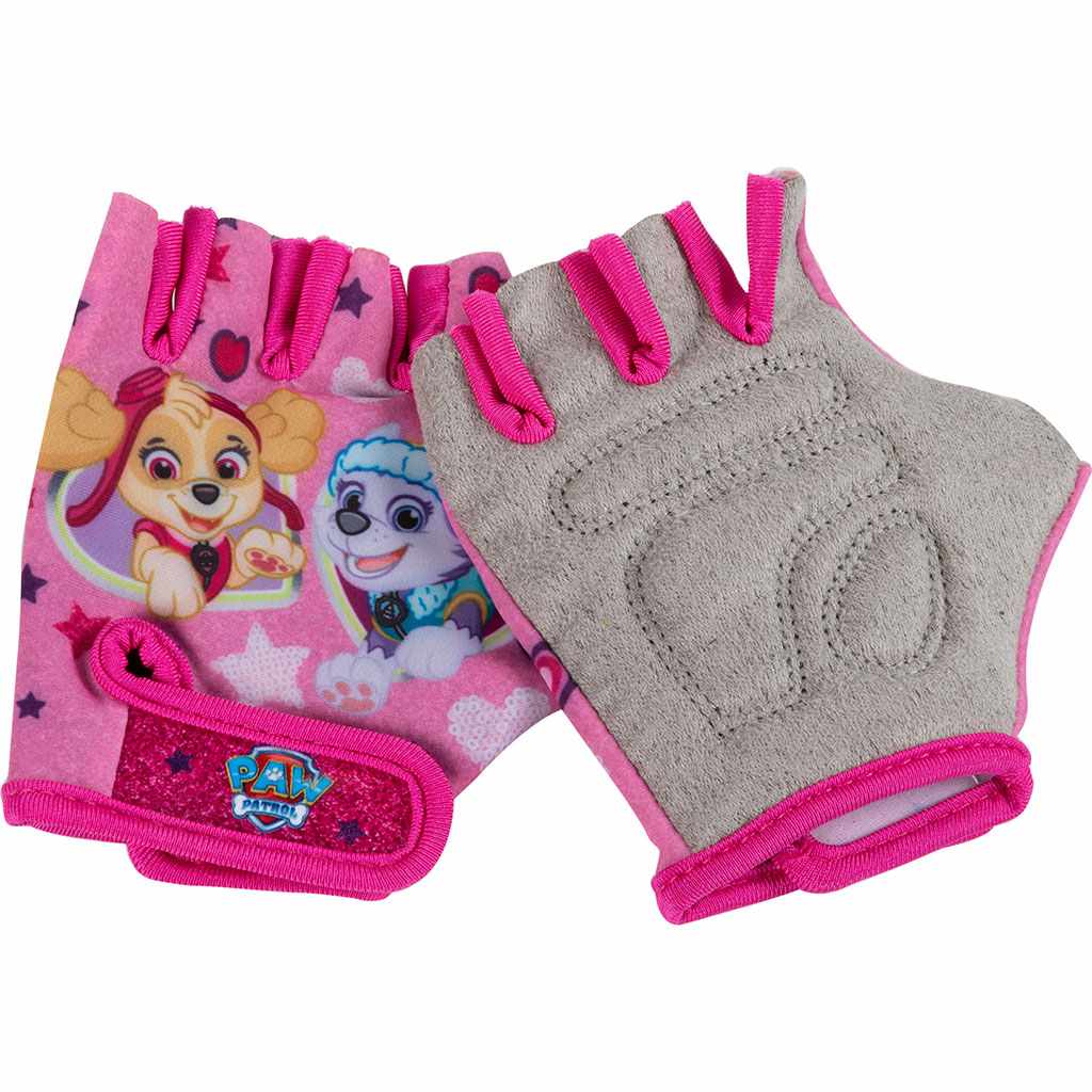 Dětské rukavice na kolo Paw Patrol růžové - 1