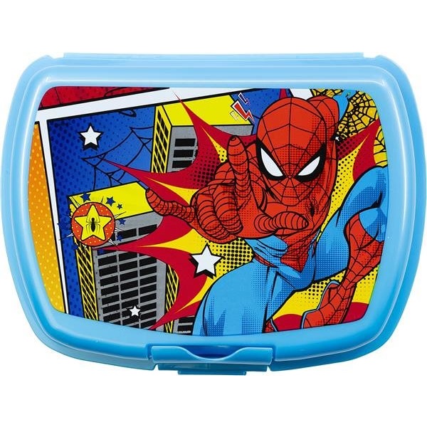 Svačinový box Spiderman modrý