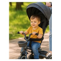 Dětská tříkolka Baby Mix 5v1 RELAX 365° šedá