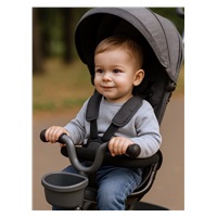 Dětská tříkolka Baby Mix 5v1 RELAX 365° šedá