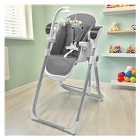 Dětská jídelní židlička 2v1 SMART New Baby grey