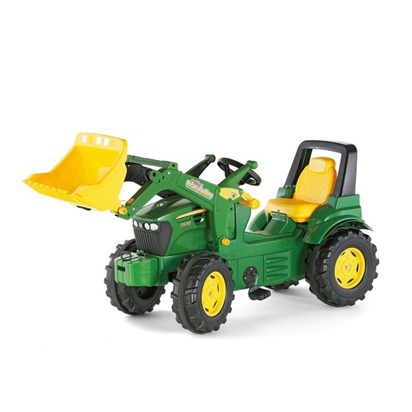 Šlapací traktor nakladač Rolly Toys John Deere Farmtrac zelený