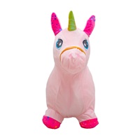 Plyšový skákací koník se zvukem Baby Mix Jednorožec