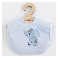 Dětský bavlněný bryndák New Baby Happy Elephant blue