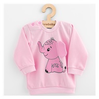 Kojenecká souprava tričko a tepláčky New Baby Happy Elephant pink