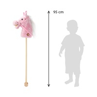 Hobby Horse se zvukem a kolečky Rosie Baby Mix pink