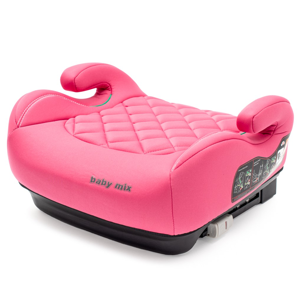 Fotografie Autosedačka-podsedák BABY MIX HERO Plus ISOFIX I-SIZE pink