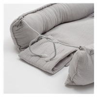 Mušelínové hnízdečko pro miminko New Baby light grey