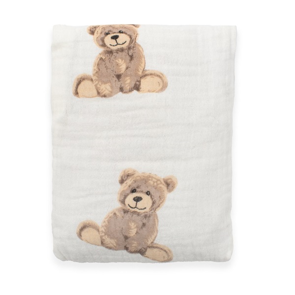 Mušelínový termofor s višňovými peckami New Baby STANDARD bear