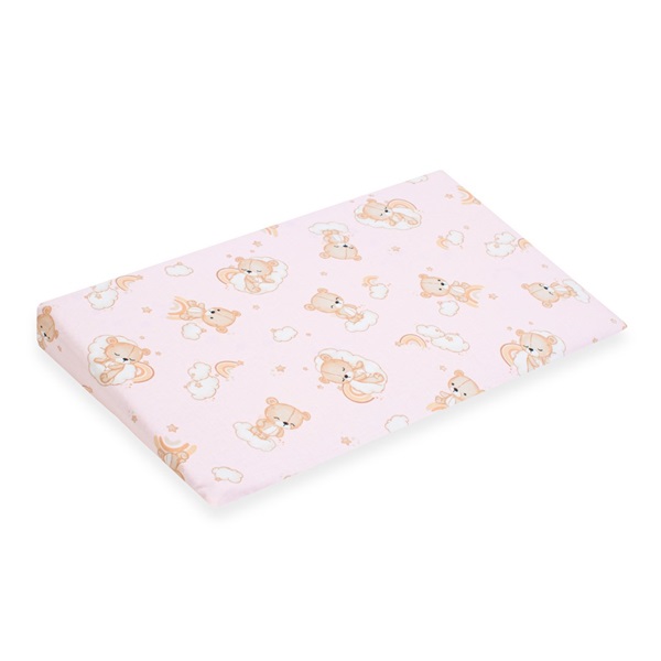 Potah na kojenecký polštář-klin New Baby BASIC 59x37cm pink