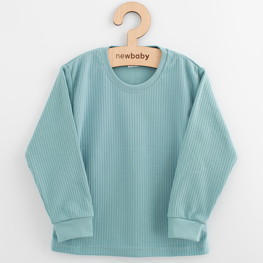 Dětské bavlněné tričko s dlouhým rukávem New Baby Kindergarten iceberg vel. 98 (2-3r)