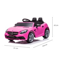 Elektrické autíčko Milly Mally Mercedes-Benz SLC Pink