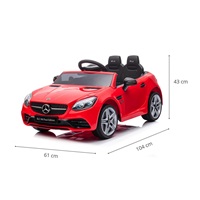 Elektrické autíčko Milly Mally Mercedes-Benz SLC Red