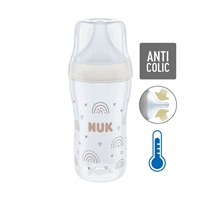 Kojenecká láhev NUK Perfect Match Temperature Control 260 ml bílá