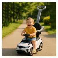 Dětské hrající odrážedlo s vodící tyčí SUV 3v1 Baby Mix Prime bílé