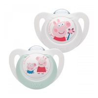 Dudlík NUK Star Peppa Pig 0-6 m 2 ks