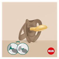 Latexový dudlík NUK For Nature 0-6m 2 ks box červená