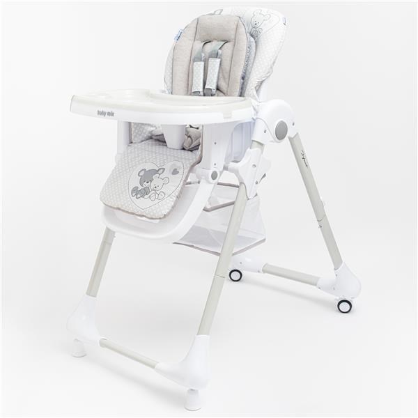 BAZÁREK Jídelní židlička Baby Mix Infant grey