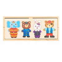 Vkládačka puzzle v krabičce zvířátka Montessori Baby Mix