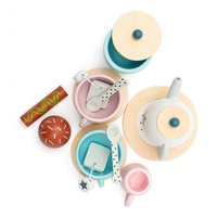 Dětský dřevěný čajový set Montessori Baby Mix