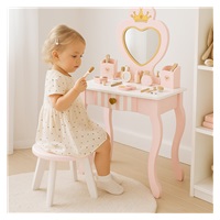Dětský dřevěný toaletní stolek Baby Mix Heart bílý