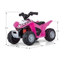 BAZÁREK Elektrická čtyřkolka Milly Mally Honda ATV růžová