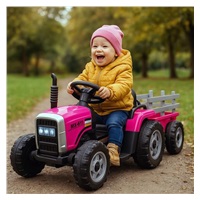 Elektrický traktor Baby Mix Erick s dálkovým ovladačem růžový