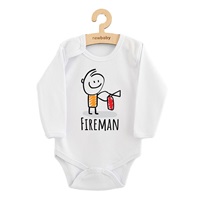 Dětské body s potiskem New Baby FIREMAN