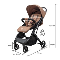 Sportovní kočárek Bimelo Baby Mix Ultra-light šedý 2025