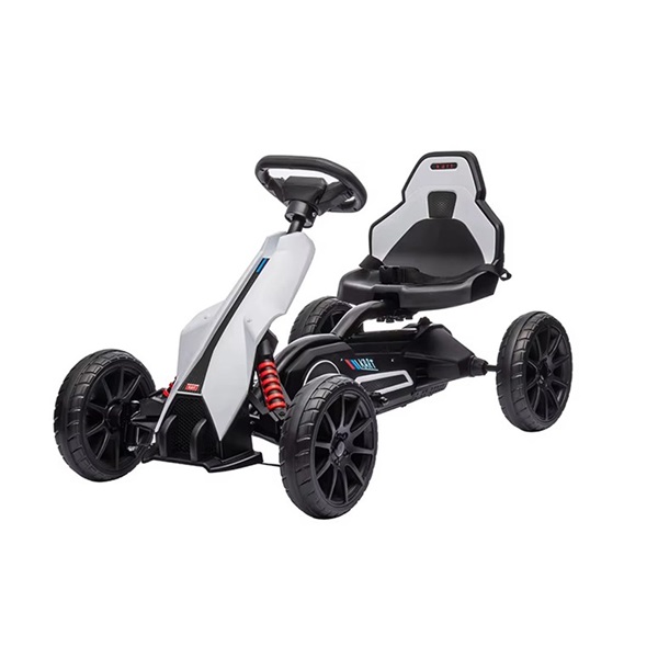 Dětská šlapací motokára Go-kart Baby Mix Speedster bílá
