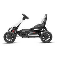 Dětská šlapací motokára Go-kart Baby Mix Speedster bílá