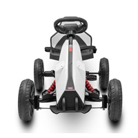 Dětská šlapací motokára Go-kart Baby Mix Speedster bílá