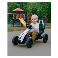 Dětská šlapací motokára Go-kart Baby Mix Speedster bílá