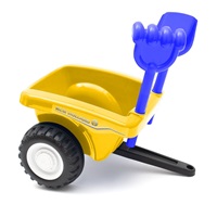 Dětské odrážedlo traktor s vlečkou a nářadím Baby Mix New Holland žlutý (poškozený obal)