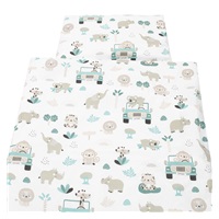2-dílné ložní povlečení New Baby Safari II 90/120 cm mint