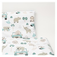 2-dílné ložní povlečení New Baby Safari II 90/120 cm mint