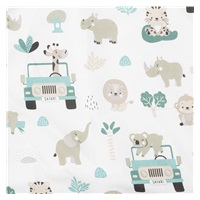 2-dílné ložní povlečení New Baby Safari II 90/120 cm mint